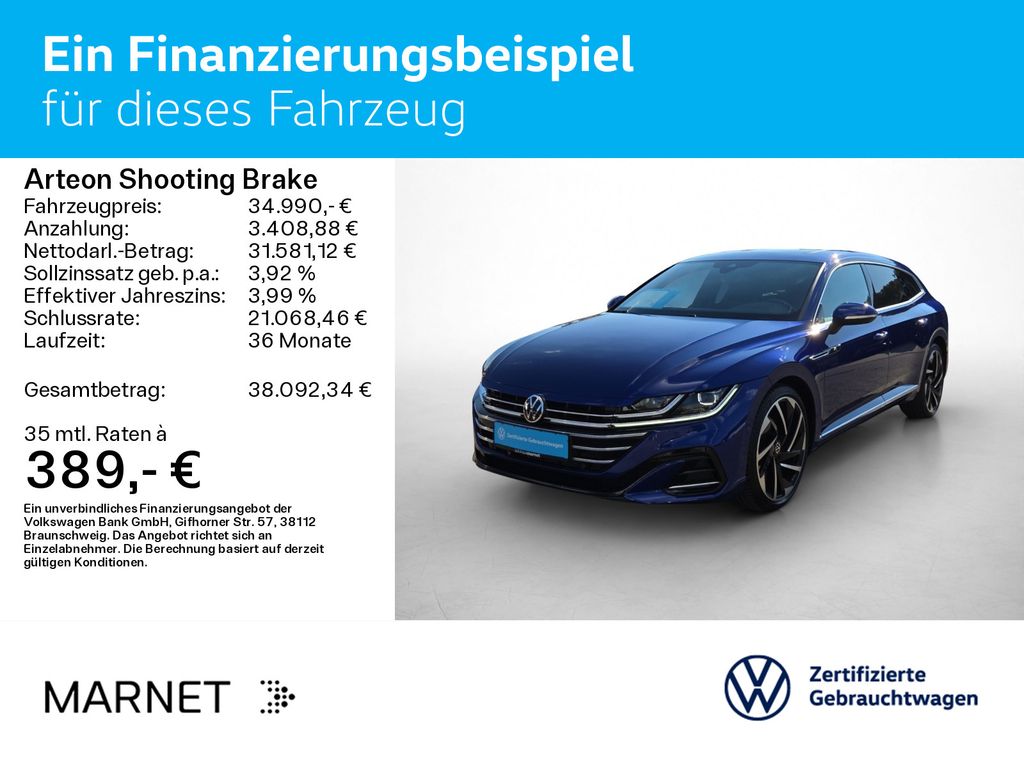 Volkswagen Arteon 2023 г. Синий, пробег 26850 км