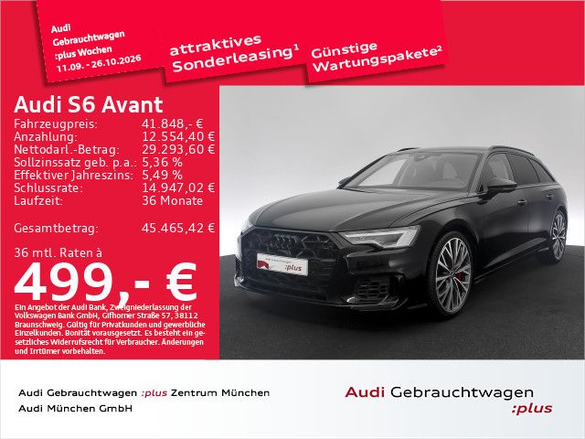 Audi S6 2024 г. Чёрный, пробег 41864 км