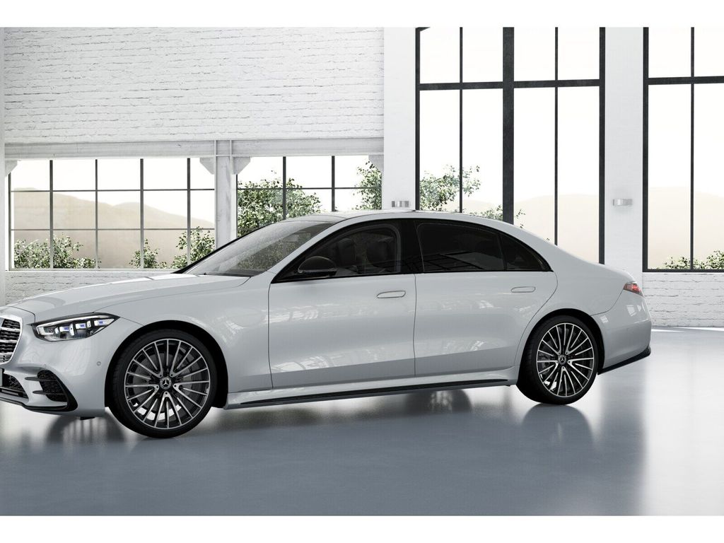 Mercedes-Benz S 450 2024 г. Белый, пробег 53931 км