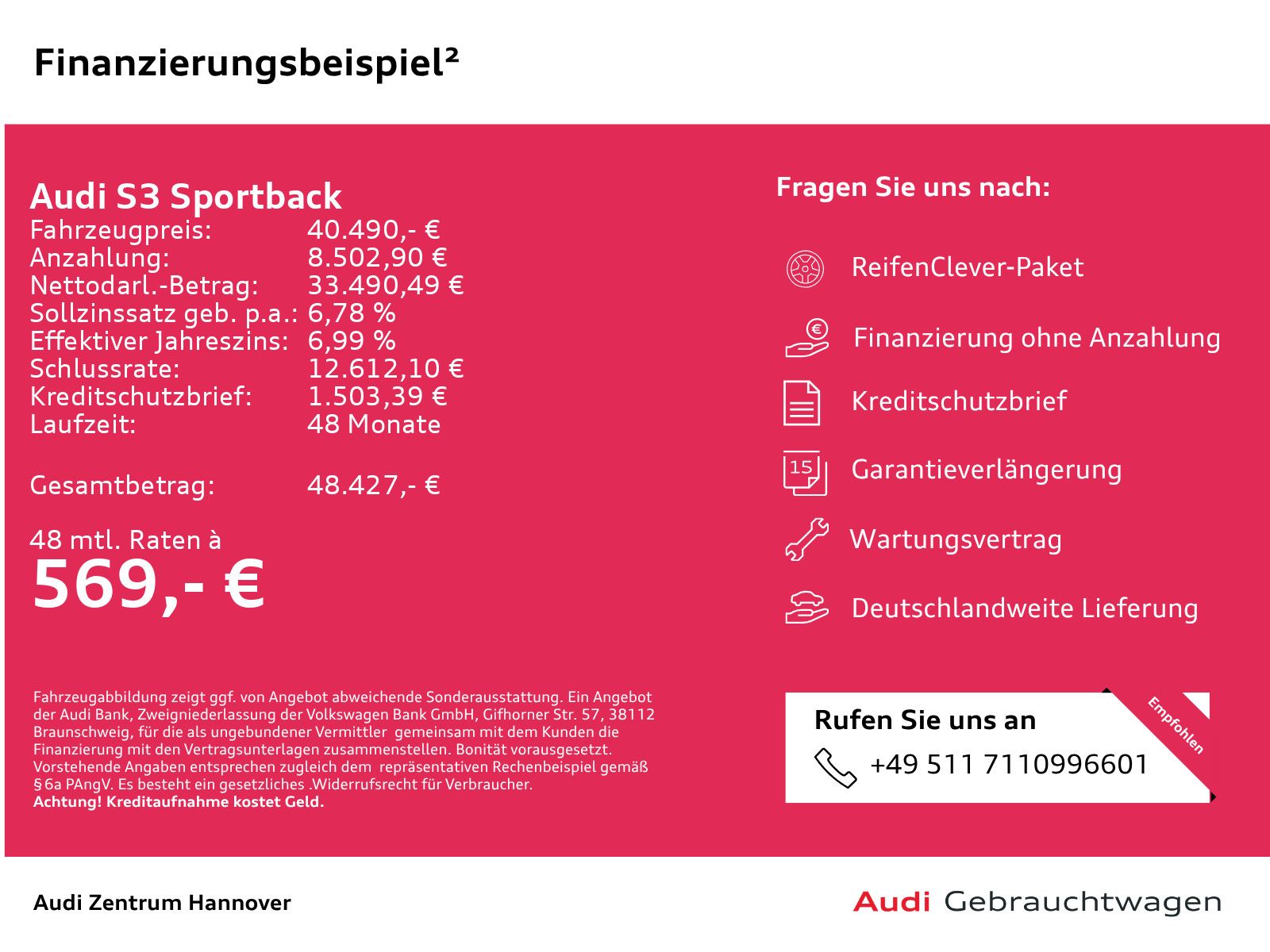 Audi S3 2024 г. Белый, пробег 21944 км