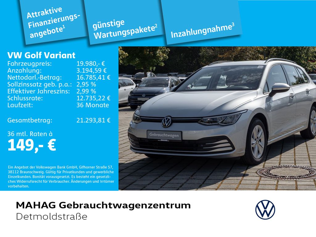 Volkswagen Golf 2023 г. Серебристый, пробег 55626 км