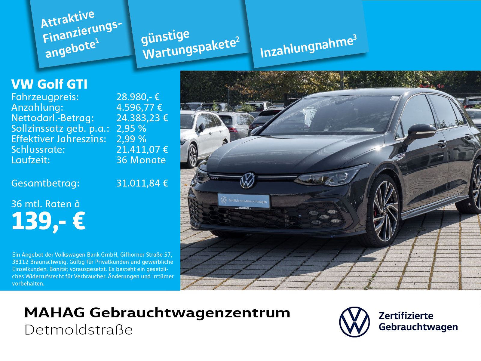 Volkswagen Golf 2023 г. Серый, пробег 31933 км
