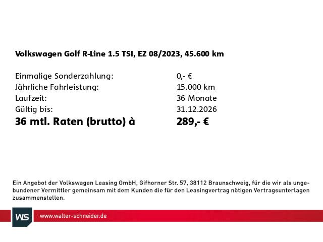Volkswagen Golf 2023 г. Белый, пробег 45600 км