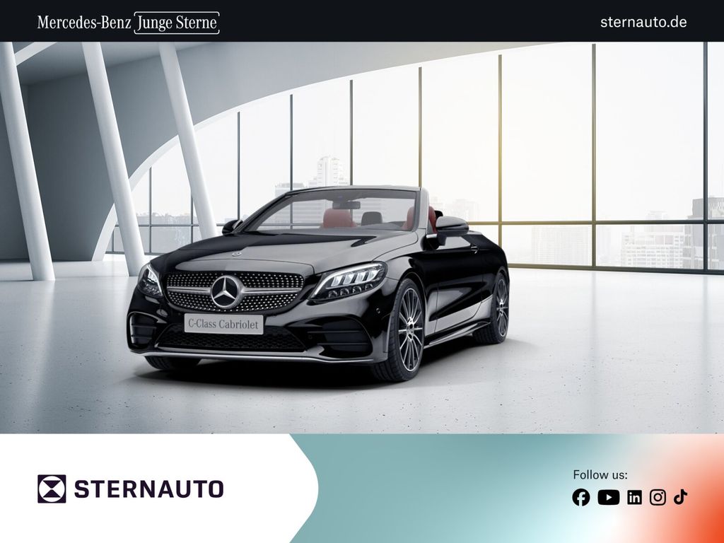 Mercedes-Benz C 180 2021 г. Чёрный, пробег 16830 км