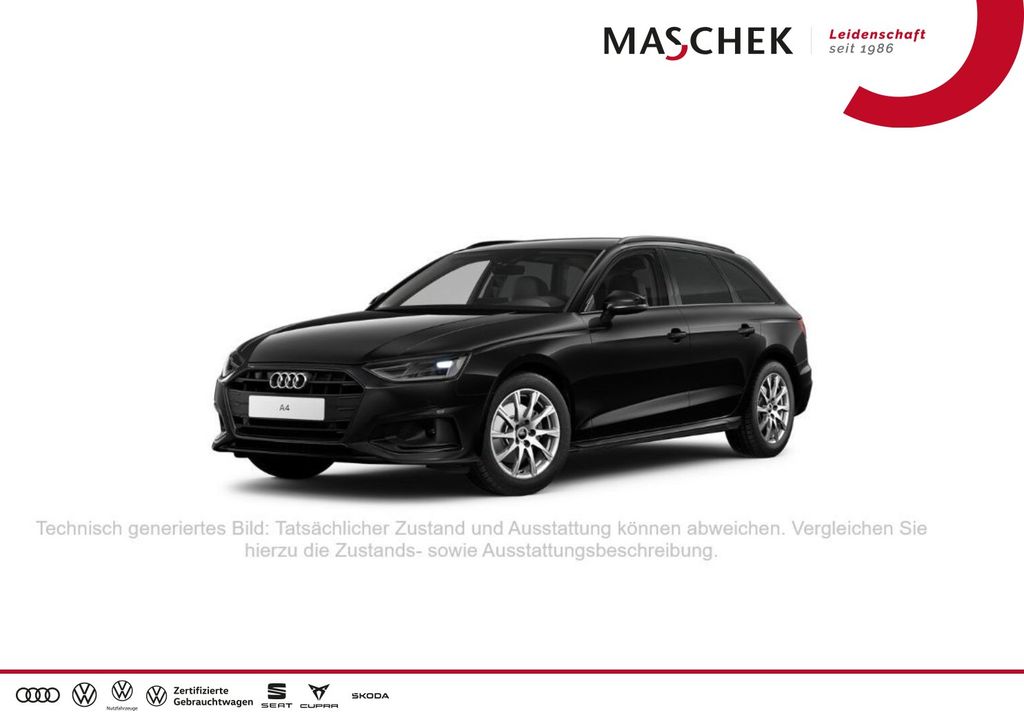 Audi A4 2023 г. Чёрный, пробег 54000 км