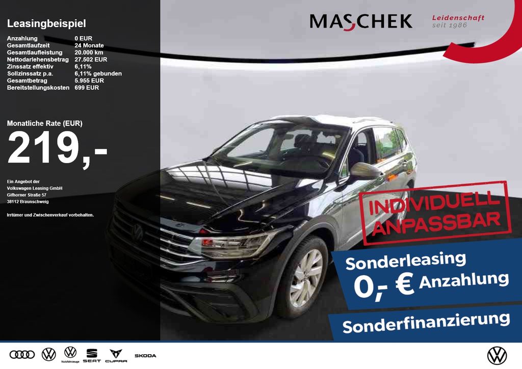 Volkswagen TIGUAN ALLSPACE 2025 г. Чёрный, пробег 36300 км