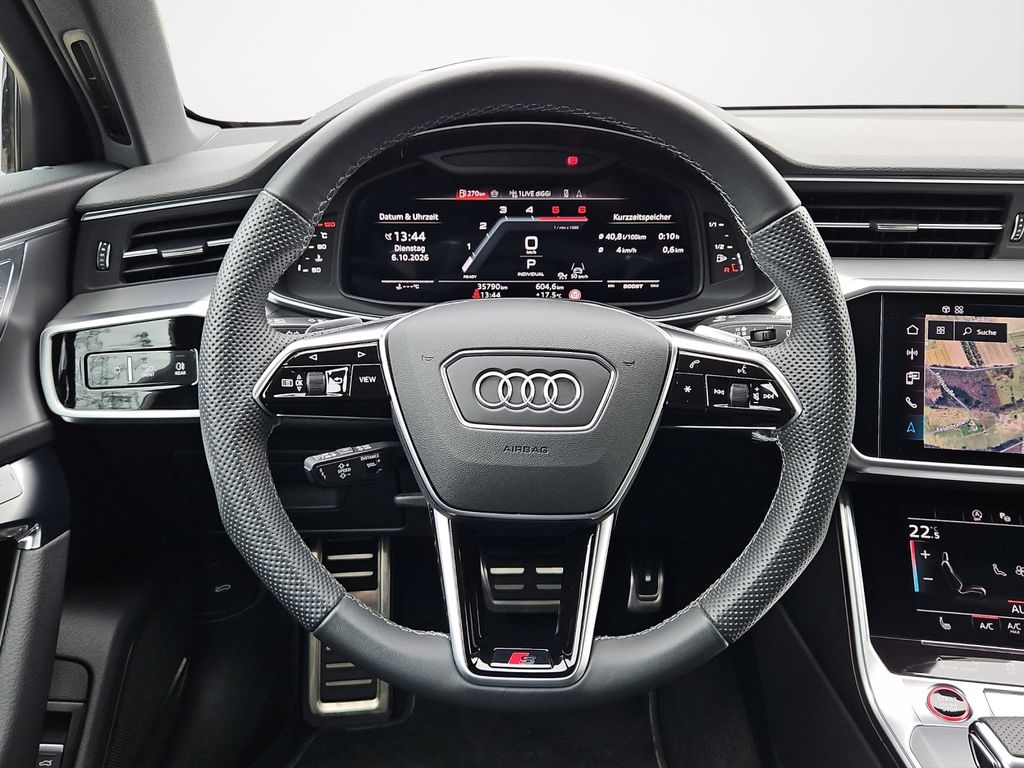 Audi S6 2024 г. Чёрный, пробег 35889 км