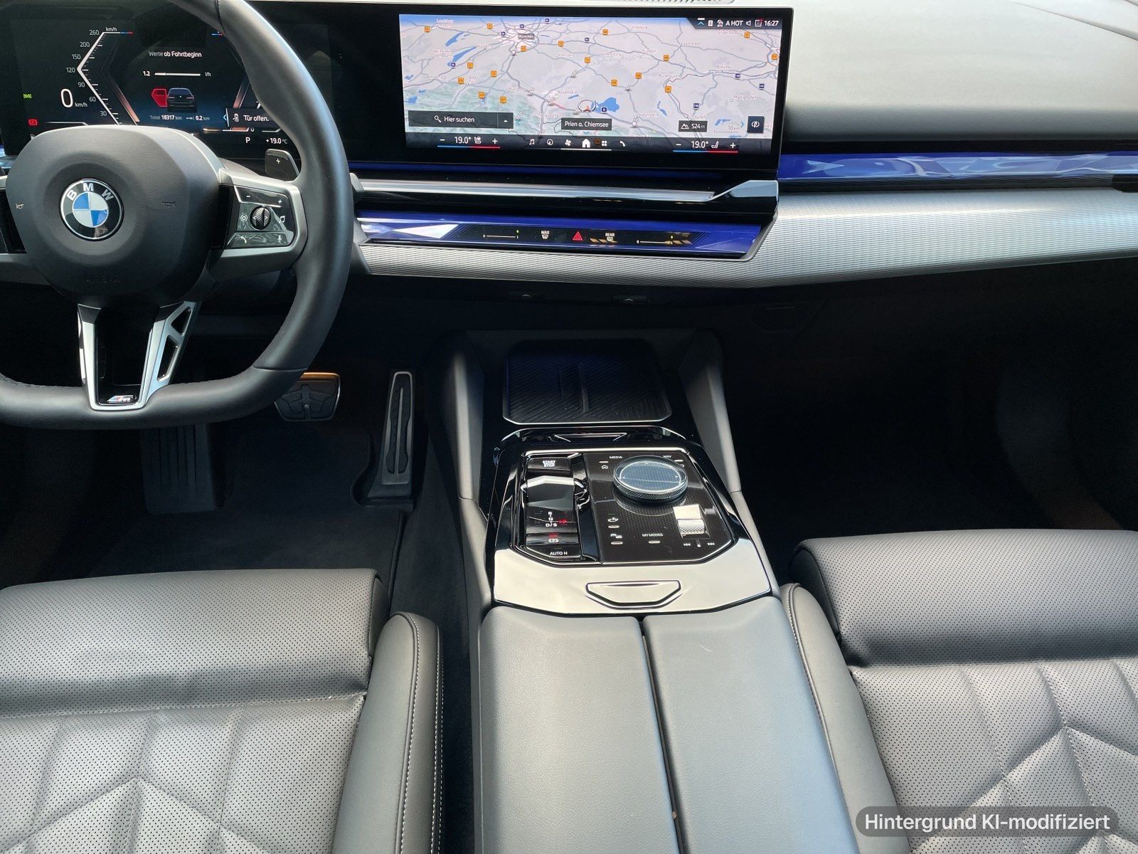 BMW 540 2025 г. Чёрный, пробег 18600 км