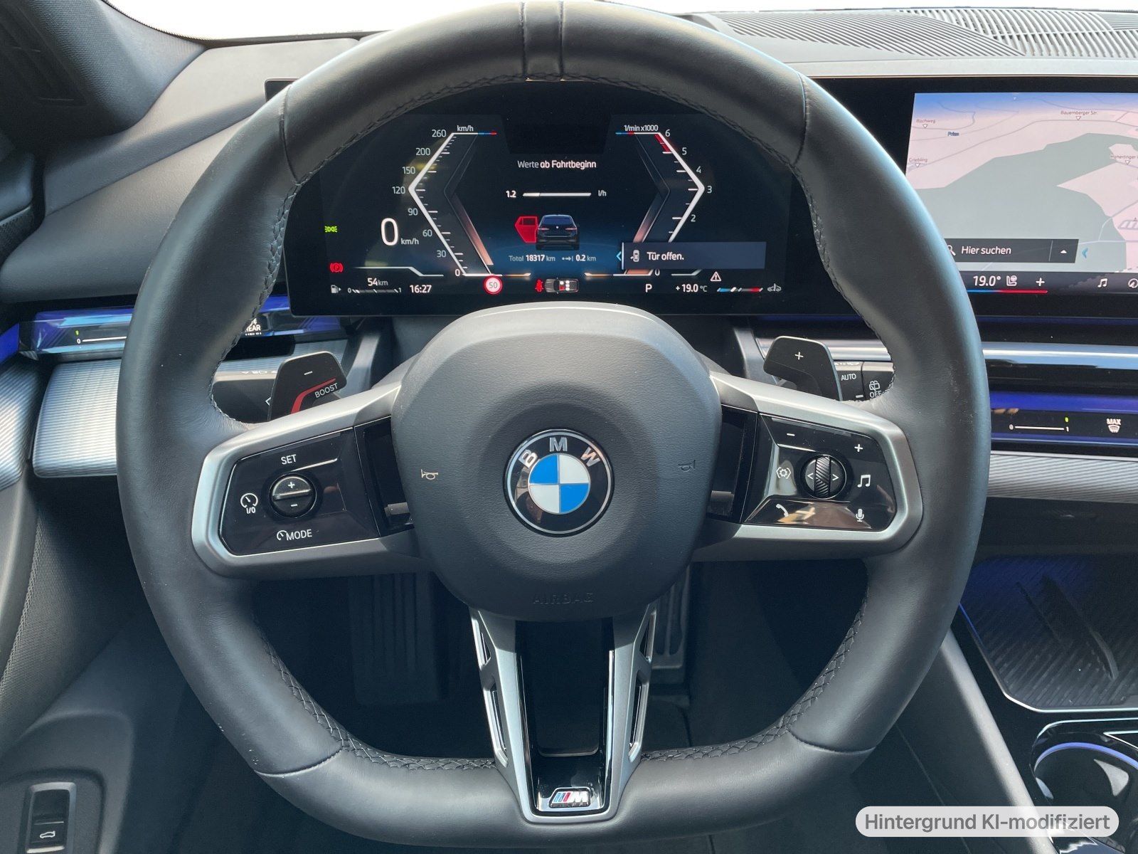 BMW 540 2025 г. Чёрный, пробег 18600 км