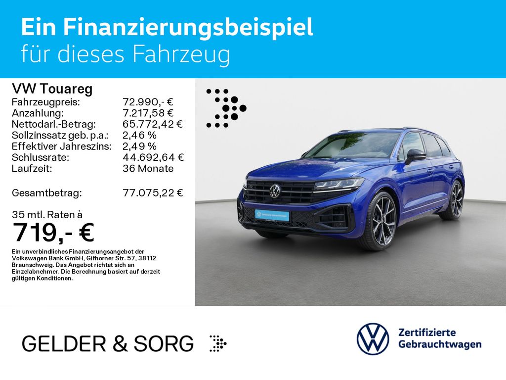 Volkswagen Touareg 2025 г. Синий, пробег 8450 км