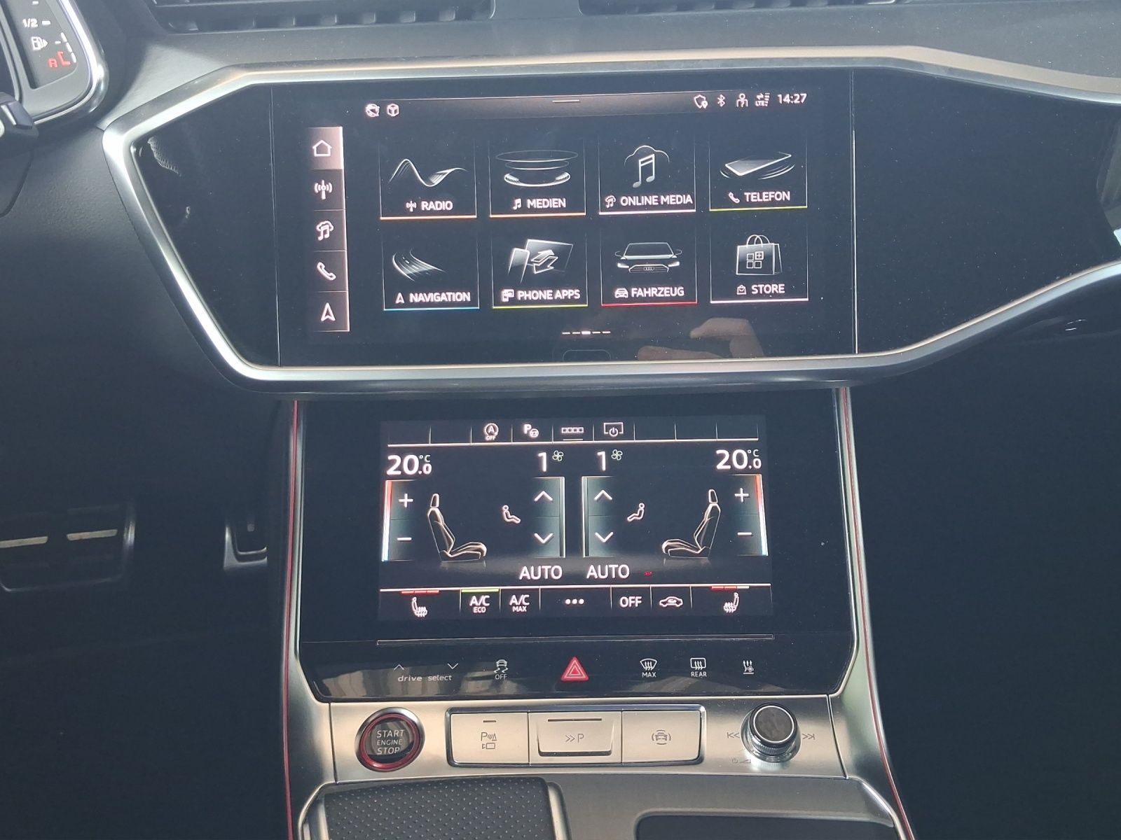 Audi S6 2023 г. Чёрный, пробег 40560 км