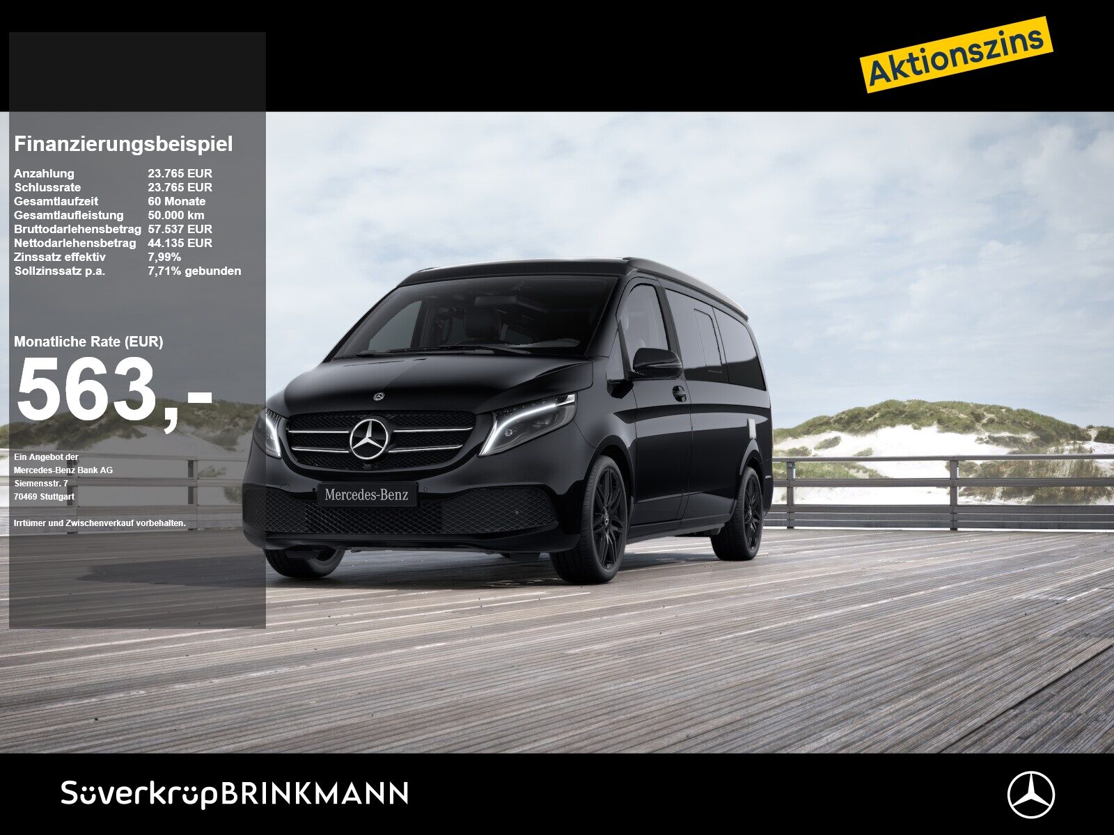 Mercedes-Benz V 300 2023 г. Чёрный, пробег 54498 км