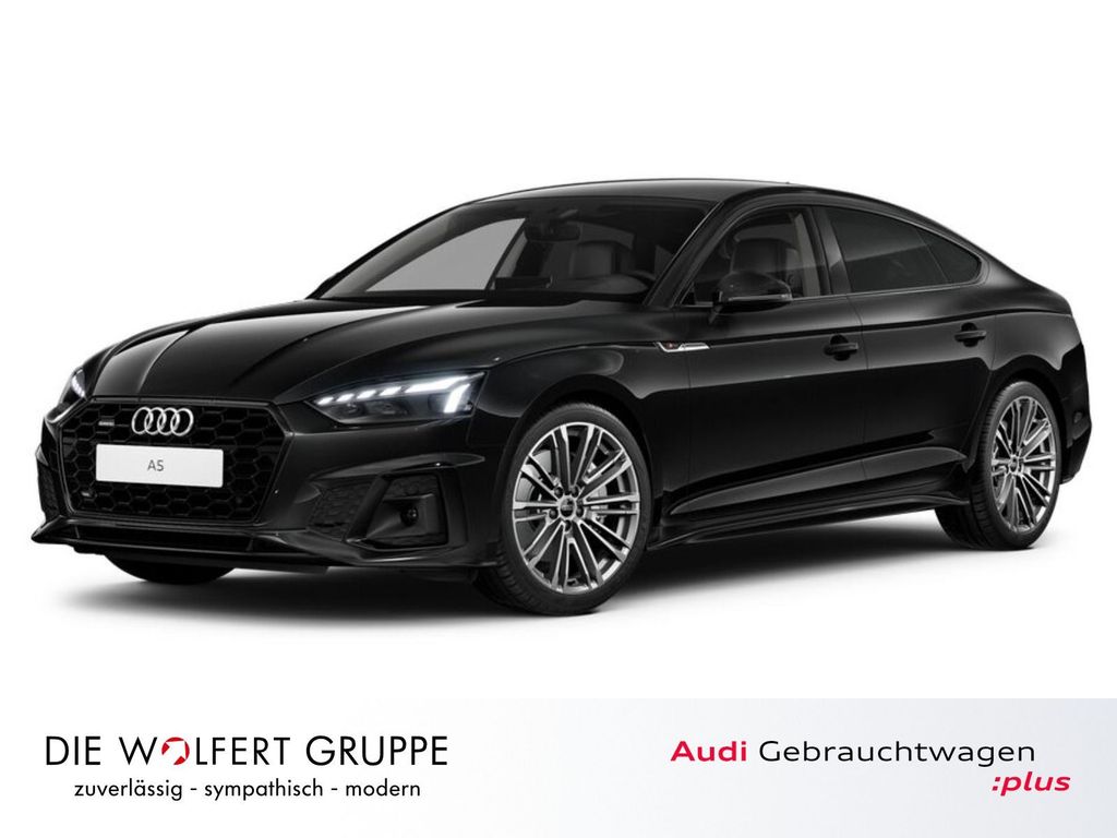 Audi A5 2023 г. Чёрный, пробег 57101 км