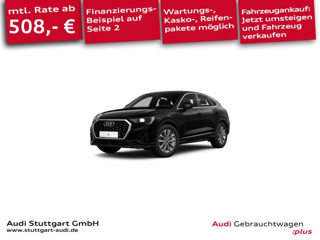 Audi Q3 2023 г. Чёрный, пробег 38483 км