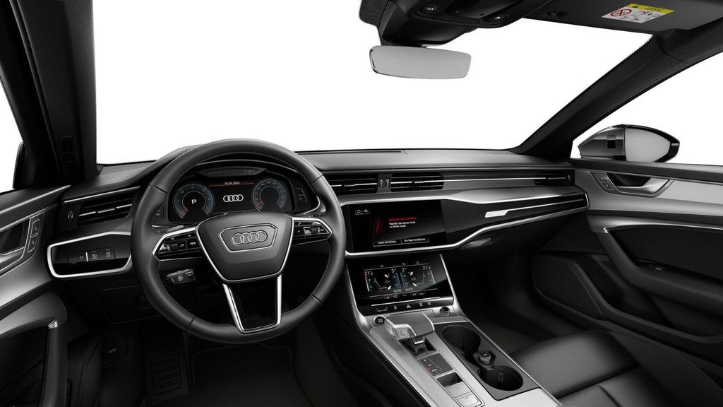 Audi A6 2024 г. Чёрный, пробег 47900 км