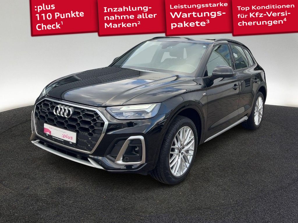 Audi Q5 2023 г. Чёрный, пробег 32090 км