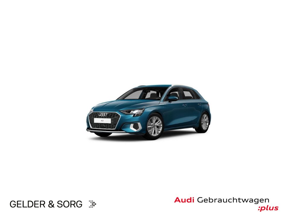 Audi A3 2022 г. Синий, пробег 49968 км