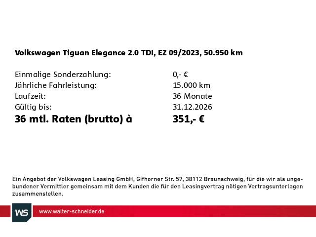 Volkswagen Tiguan 2023 г. Чёрный, пробег 50950 км