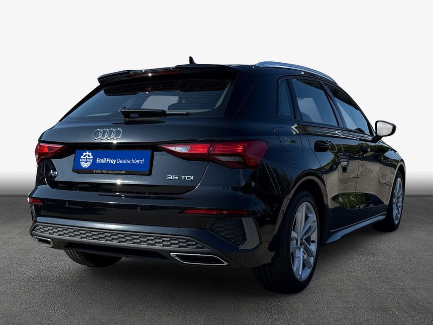 Audi A3 2023 г. Чёрный, пробег 54490 км