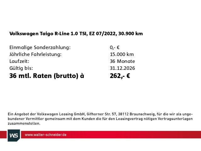 Volkswagen Taigo 2022 г. Белый, пробег 30900 км