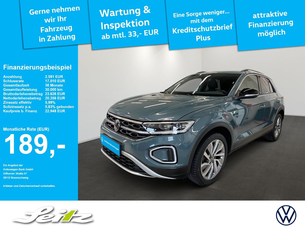 Volkswagen T-Roc 2023 г. Синий, пробег 51215 км