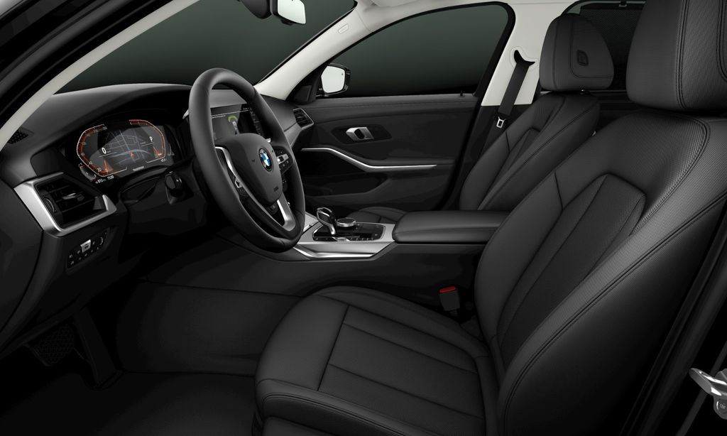 BMW 320 2022 г. Чёрный, пробег 52550 км