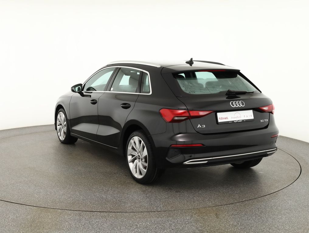 Audi A3 2022 г. Чёрный, пробег 39810 км