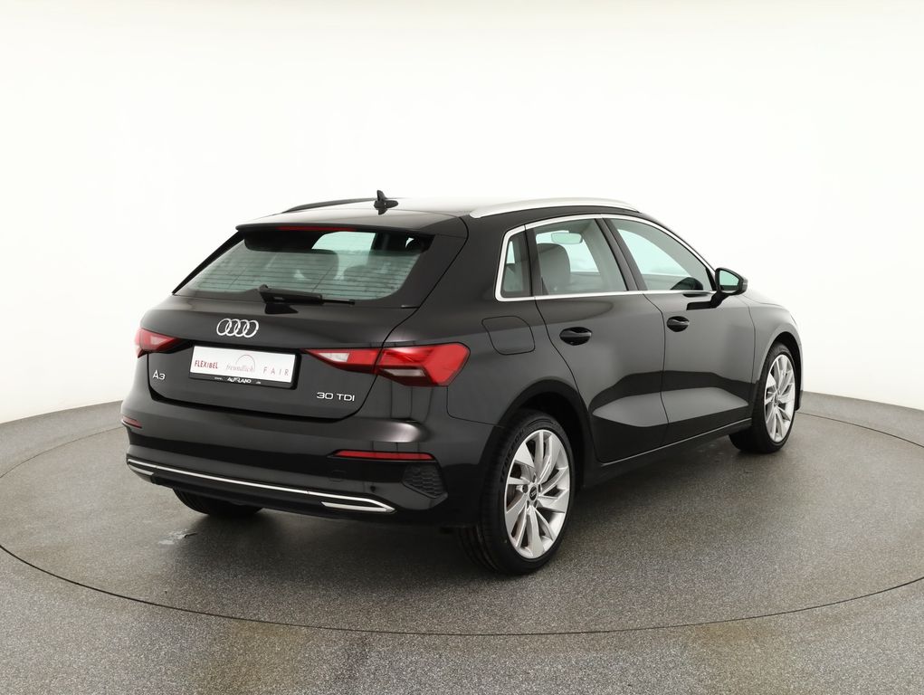 Audi A3 2022 г. Чёрный, пробег 39810 км