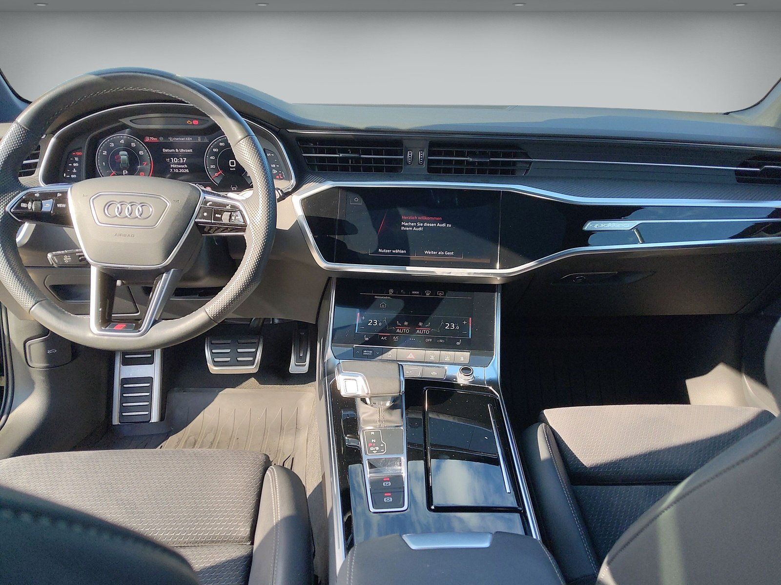 Audi A6 2023 г. Синий, пробег 52400 км