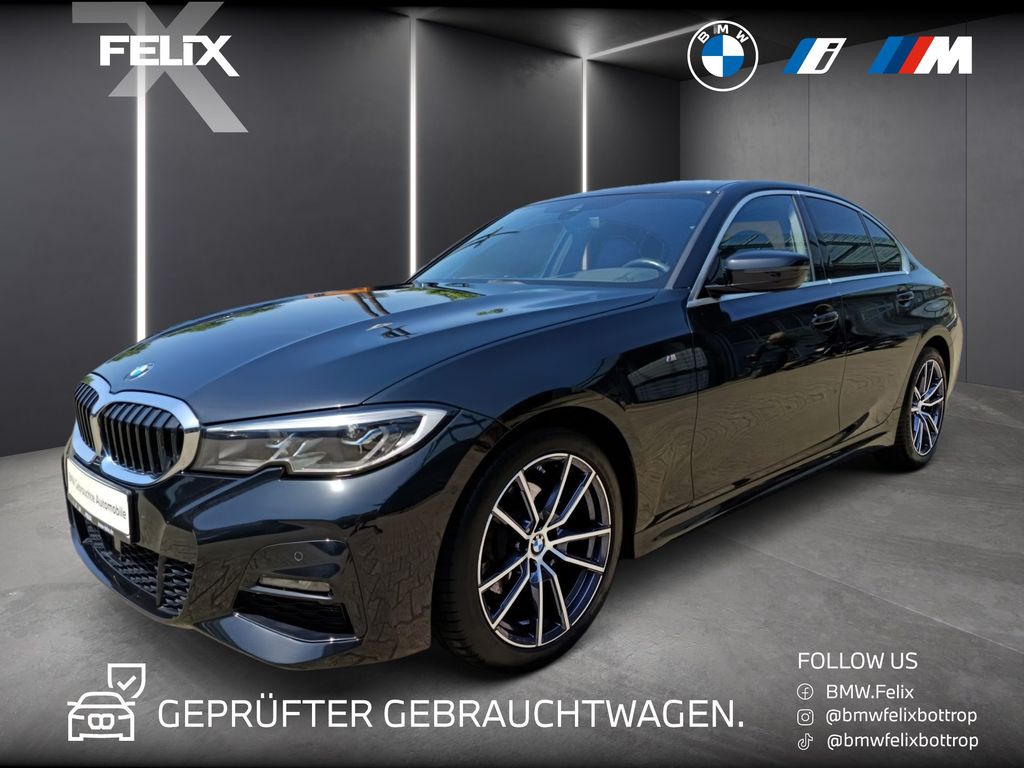 BMW 320 2021 г. Чёрный, пробег 54355 км