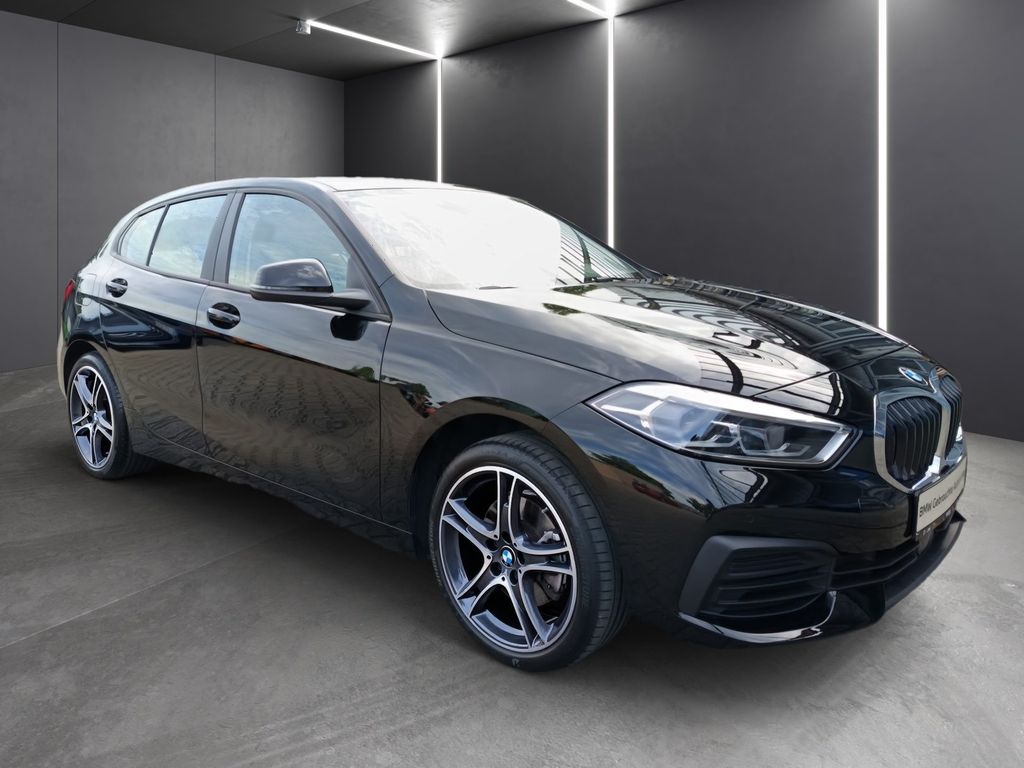 BMW 116 2022 г. Чёрный, пробег 43542 км