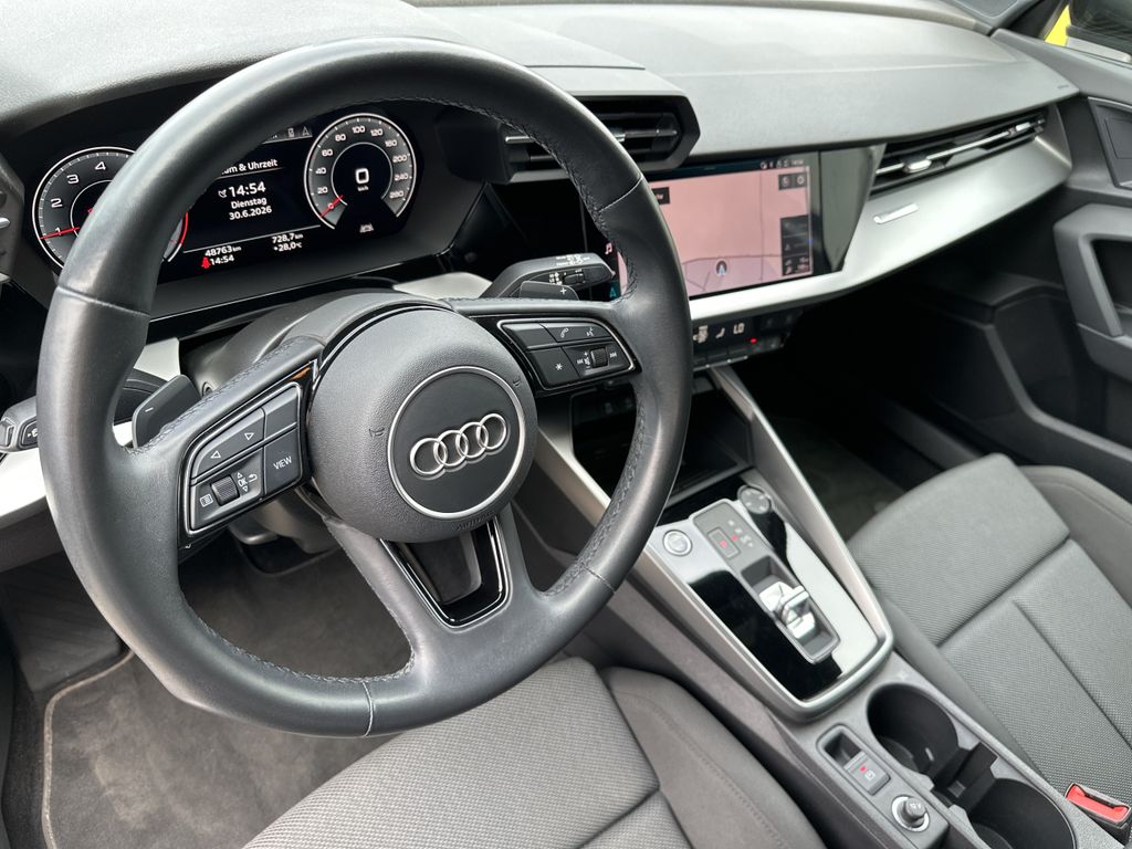 Audi A3 2022 г. Чёрный, пробег 48750 км