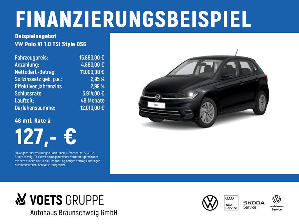 Volkswagen Polo 2021 г. Чёрный, пробег 45450 км