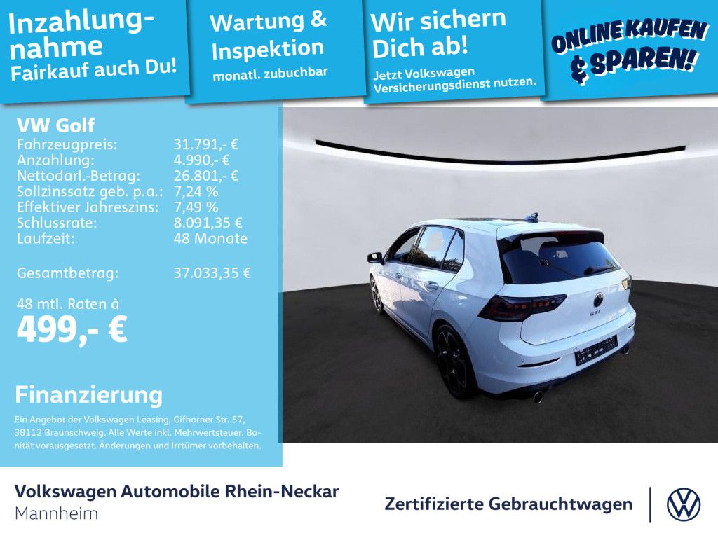 Volkswagen Golf 2024 г. Белый, пробег 36790 км