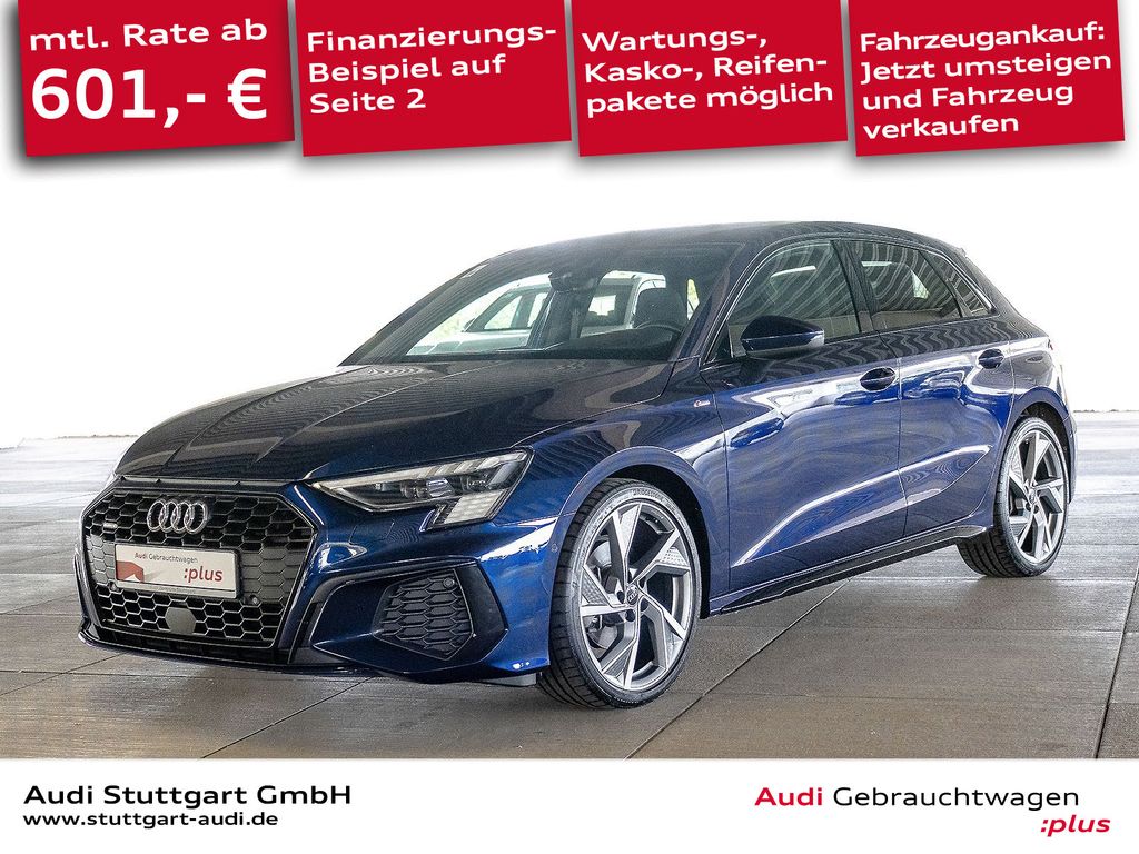 Audi A3 2022 г. Синий, пробег 16714 км