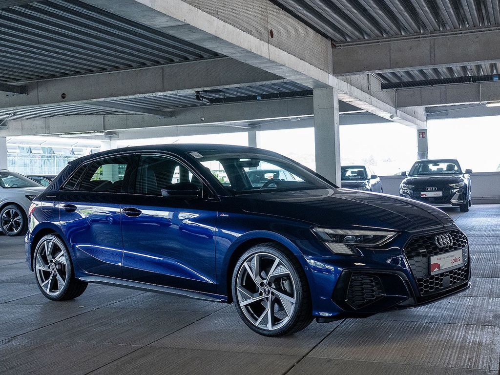 Audi A3 2022 г. Синий, пробег 16714 км