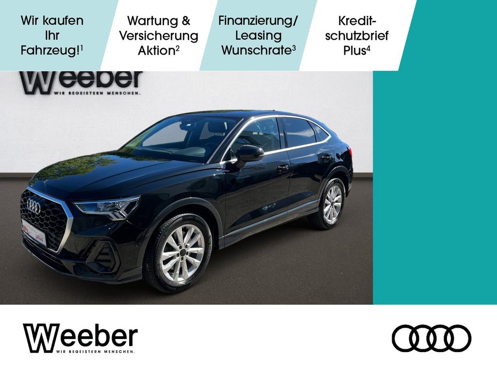 Audi Q3 2023 г. Чёрный, пробег 30324 км