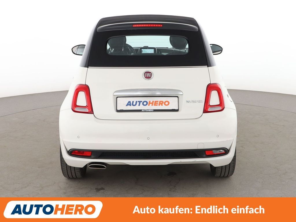 Fiat 500C 2021 г. Белый, пробег 48479 км