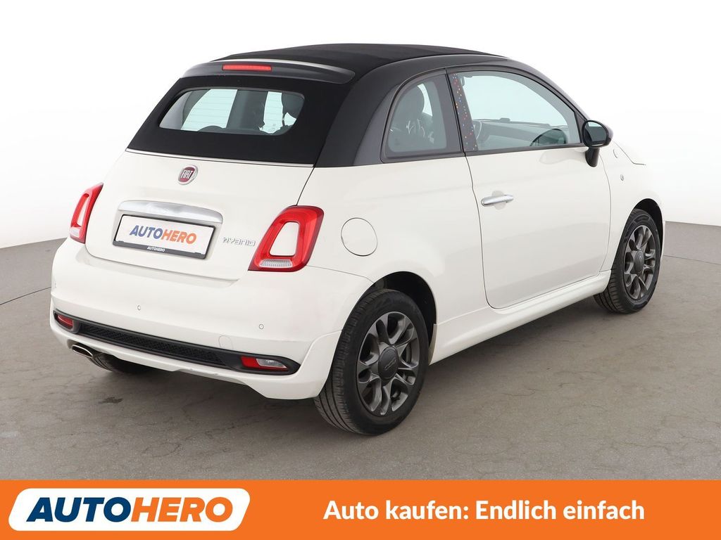 Fiat 500C 2021 г. Белый, пробег 48479 км
