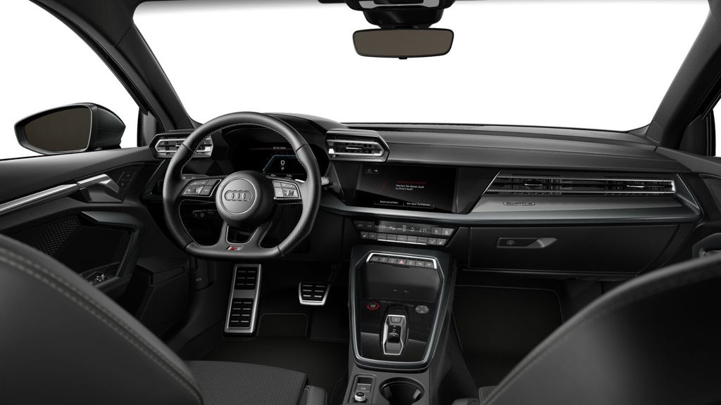 Audi S3 2024 г. Чёрный, пробег 11590 км