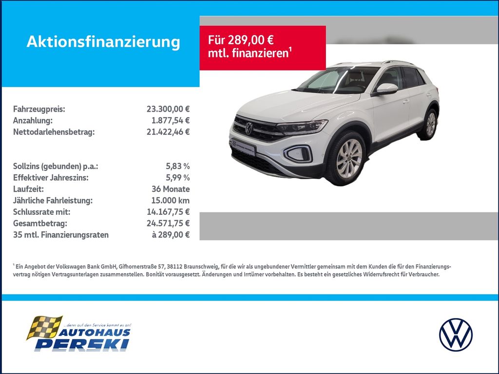 Volkswagen T-Roc 2022 г. Белый, пробег 42057 км