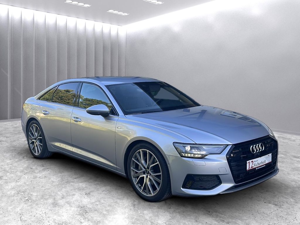 Audi A6 2023 г. Серебристый, пробег 52700 км