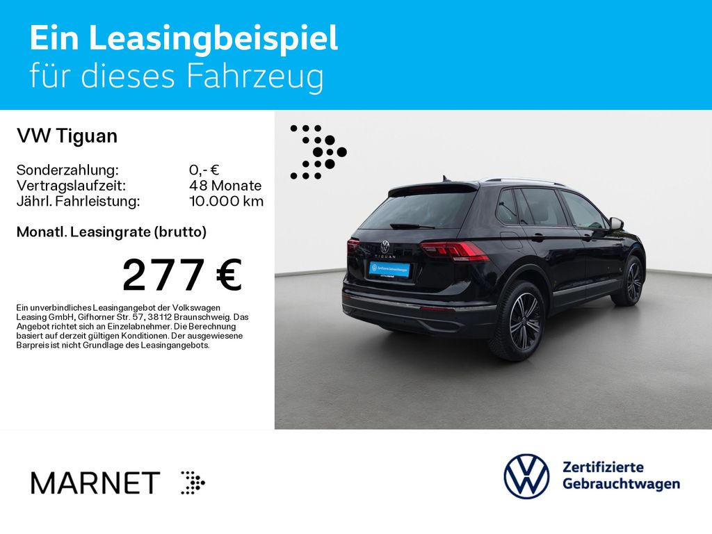 Volkswagen Tiguan 2022 г. Чёрный, пробег 51120 км