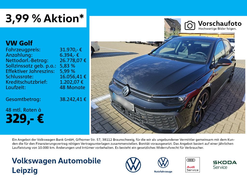 Volkswagen Golf 2024 г. Чёрный, пробег 43361 км