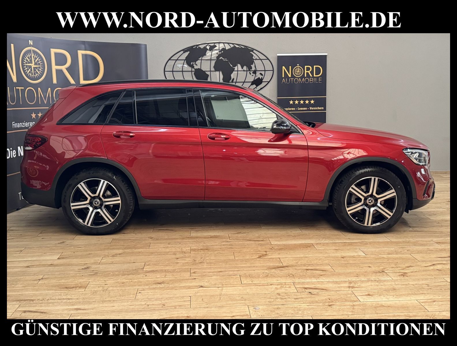 Mercedes-Benz GLC 200 2021 г. Красный, пробег 47209 км