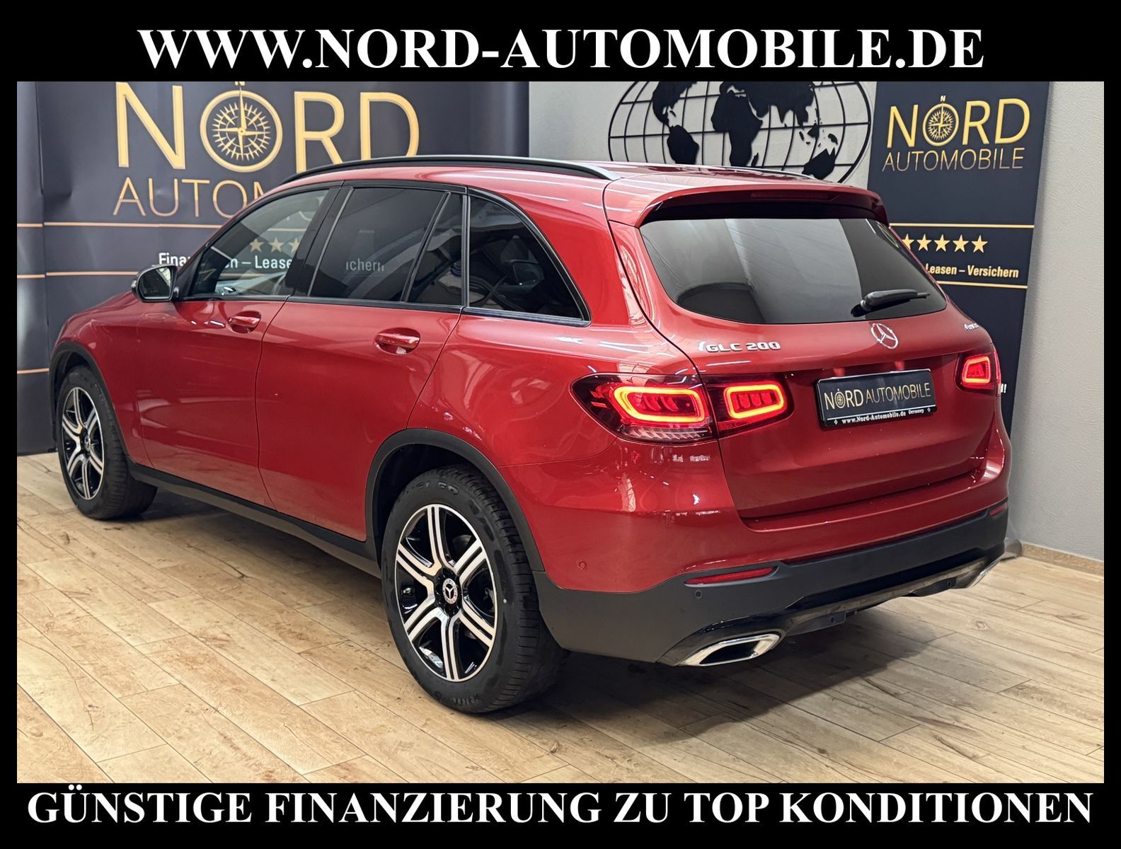 Mercedes-Benz GLC 200 2021 г. Красный, пробег 47209 км