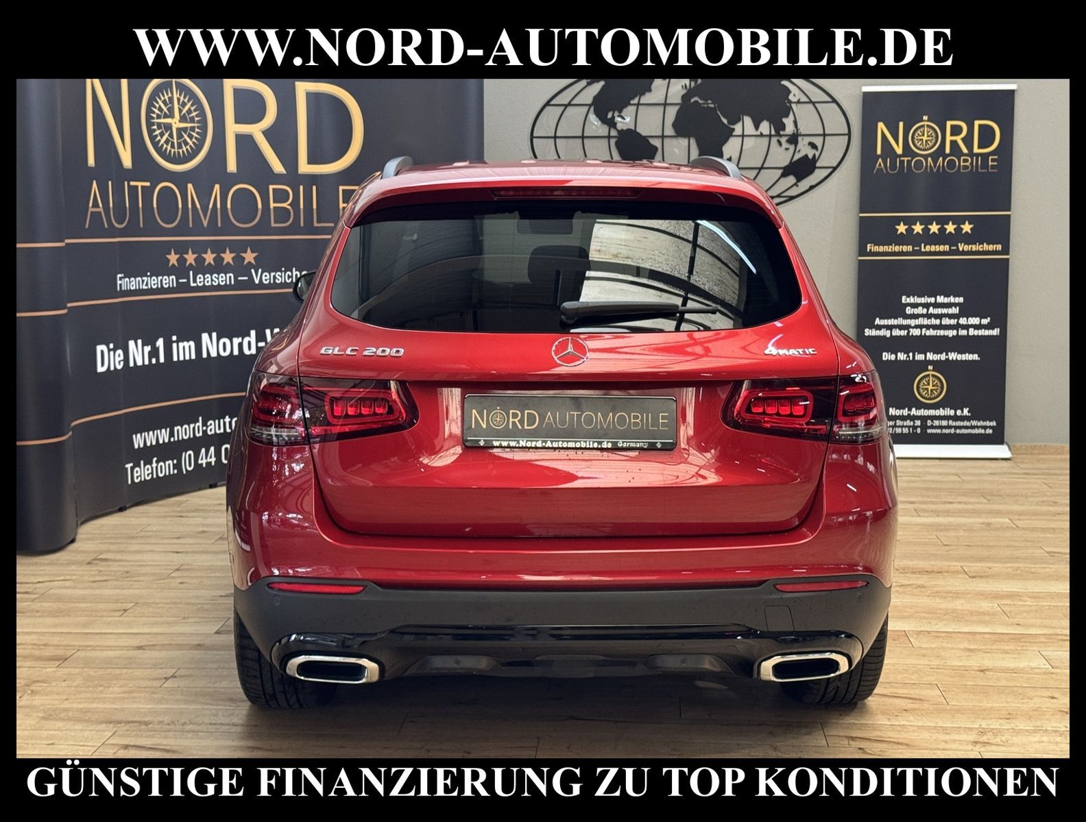 Mercedes-Benz GLC 200 2021 г. Красный, пробег 47209 км