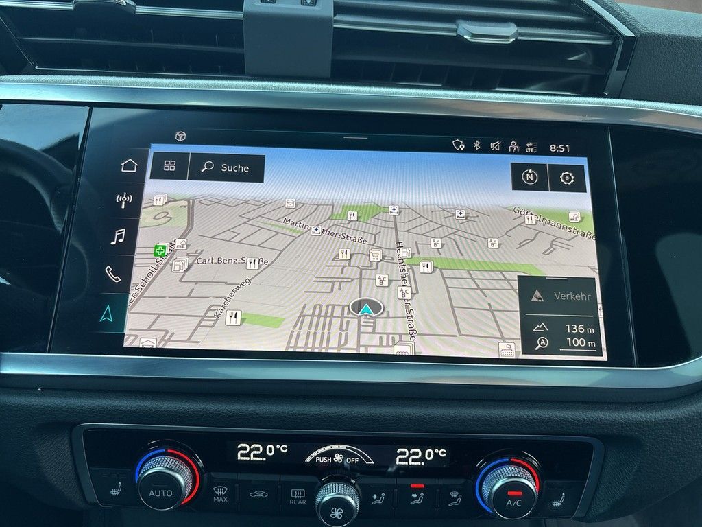 Audi Q3 2023 г. Оранжевый, пробег 53322 км