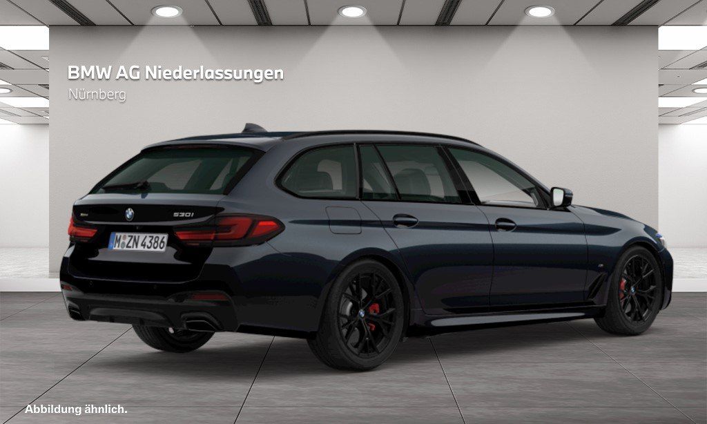 BMW 530 2023 г. Чёрный, пробег 32492 км
