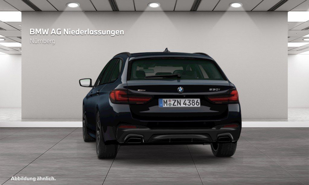 BMW 530 2023 г. Чёрный, пробег 32492 км